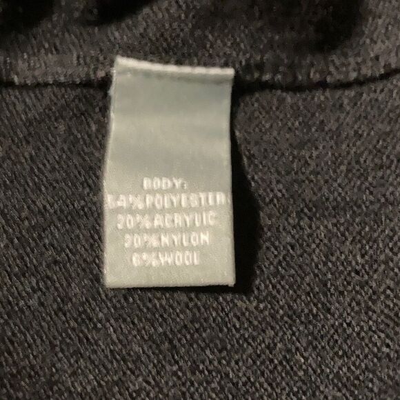 Neiman Marcus Oversized Short Sleeve Grey/Black Sweater Size XS - Picture 7 of 7